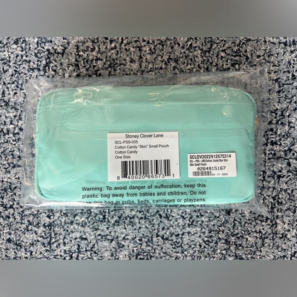 Stoney Clover Lane 💥NWT ORIG. PACKAGING💥 Skin Small Pouch - Cotton Candy - Picture 5 of 6
